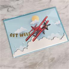 Hand-crafted Get Well Soon Greetings Card