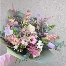 Florist Choice Hand-Tied Bouquet - Pastels 