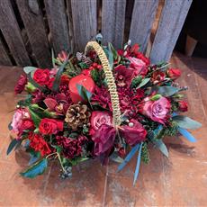 Florist Choice Christmas Basket Arrangement